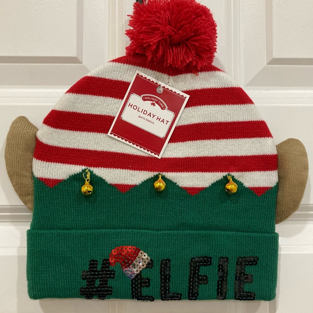 NWT #elfie Christmas Elf Stocking cap